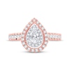 Thumbnail Image 3 of Previously Owned Diamond Engagement Ring 1 ct tw Pear & Round 14K Rose Gold