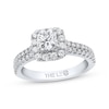 Thumbnail Image 0 of Previously Owned THE LEO Diamond Engagement Ring 1 ct tw Princess & Round-cut 14K White Gold