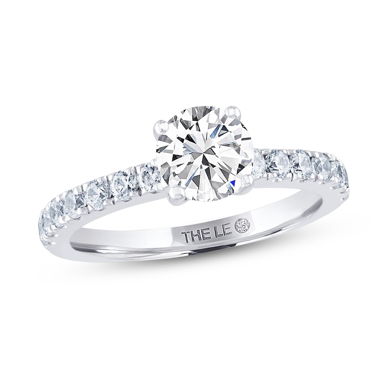 Main Image 1 of Previously Owned THE LEO Diamond Engagement Ring 1-3/8 ct tw Round-cut 14K White Gold