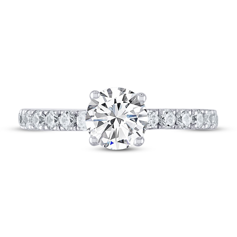 Main Image 2 of Previously Owned THE LEO Diamond Engagement Ring 1-3/8 ct tw Round-cut 14K White Gold