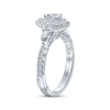 Thumbnail Image 1 of Previously Owned Monique Lhuillier Bliss Diamond Engagement Ring 1-1/4 ct tw Pear & Round-cut 18K White Gold