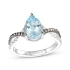 Thumbnail Image 0 of Previously Owned Le Vian Aquamarine Ring 1/3 ct tw Diamonds 14K Vanilla Gold
