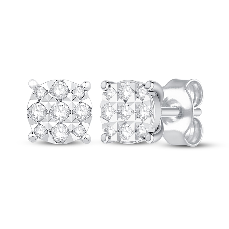 Previously Owned Diamond Stud Earrings 1/4 ct tw 10K White Gold