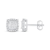 Thumbnail Image 0 of Previously Owned Diamond Earrings 1/5 ct tw Princess & Round 10K White Gold
