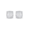 Thumbnail Image 1 of Previously Owned Diamond Earrings 1/5 ct tw Princess & Round 10K White Gold