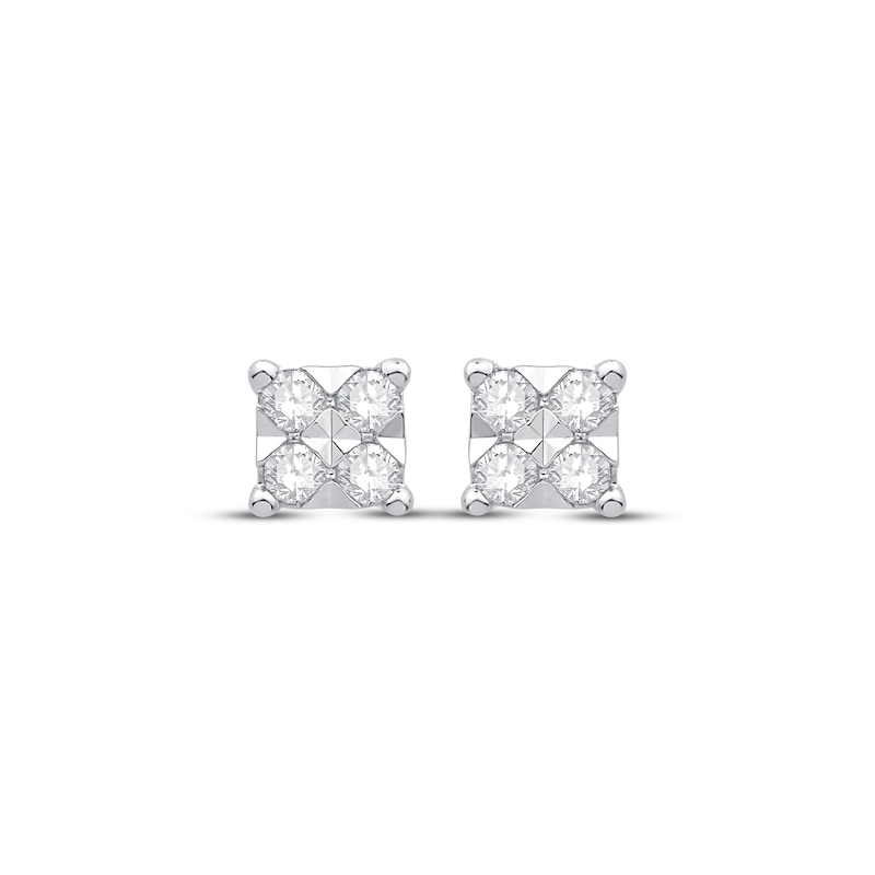Previously Owned Diamond Stud Earrings 1/8 ct tw 10K White Gold