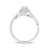 Thumbnail Image 2 of Previously Owned Diamond Engagement Ring 3/8 ct tw Princess & Round-cut 10K White Gold