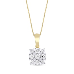 Previously Owned Diamond Necklace 1/4 ct tw 10K Yellow Gold 18&quot;