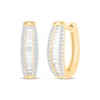 Thumbnail Image 1 of Previously Owned Diamond Hoop Earrings 5/8 ct tw 10K Yellow Gold