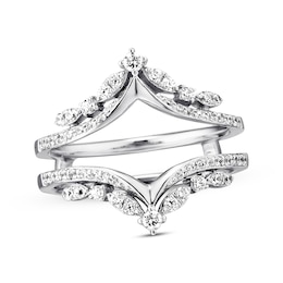 Previously Owned Diamond Enhancer Ring 1/2 ct tw Round-cut 14K White Gold