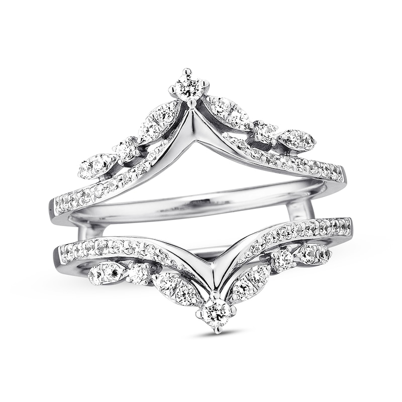 Main Image 1 of Previously Owned Diamond Enhancer Ring 1/2 ct tw Round-cut 14K White Gold