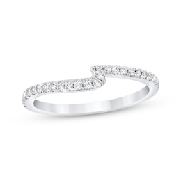 Previously Owned Diamond Wedding Band 1/6 ct tw Round-cut 14K White Gold