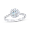 Thumbnail Image 1 of Previously Owned THE LEO First Light Diamond Engagement Ring 1 ct tw Round-cut 14K White Gold