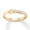 Thumbnail Image 0 of Previously Owned Love + Be Loved Diamond Ring 1/10 ct tw Round 10K Yellow Gold Size 7