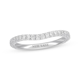 Previously Owned Neil Lane Diamond Wedding Band 3/8 ct tw Round-cut 14K White Gold