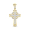 Thumbnail Image 0 of Previously Owned Men's Diamond Cross Pendant 1/2 ct tw Round-cut 10K Yellow Gold