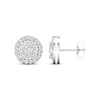 Thumbnail Image 3 of Previously Owned Diamond Halo Stud Earrings 1 ct tw Round-Cut 10K White Gold