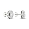 Thumbnail Image 4 of Previously Owned Diamond Halo Stud Earrings 1 ct tw Round-Cut 10K White Gold