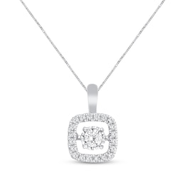 Previously Owned Unstoppable Love Necklace 1/2 ct tw 10K White Gold 19&quot;