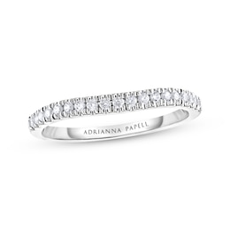 Previously Owned Adrianna Papell Diamond Wedding Band 1/5 ct tw Round-cut 14K White Gold