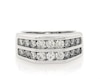 Thumbnail Image 1 of Previously Owned Men's Diamond Two-Row Wedding Band 1-1/2 ct tw 10K White Gold