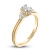 Thumbnail Image 2 of Previously Owned Diamond Engagement Ring 3/8 ct tw Oval & Round 14K Yellow Gold