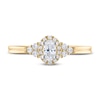 Thumbnail Image 3 of Previously Owned Diamond Engagement Ring 3/8 ct tw Oval & Round 14K Yellow Gold