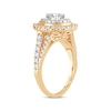 Thumbnail Image 2 of Pear-Shaped Diamond Double Halo Engagement Ring 1-1/2 ct tw 14K Yellow Gold