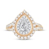 Thumbnail Image 3 of Pear-Shaped Diamond Double Halo Engagement Ring 1-1/2 ct tw 14K Yellow Gold