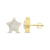 Thumbnail Image 3 of Previously Owned Men's Diamond Star Stud Earrings 1/4 ct tw Round-cut 10K Yellow Gold