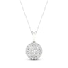 Thumbnail Image 1 of Previously Owned Multi-Diamond Necklace 1/2 ct tw Round-Cut 10K White Gold 18&quot;