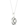 Thumbnail Image 4 of Previously Owned Multi-Diamond Necklace 1/2 ct tw Round-Cut 10K White Gold 18&quot;