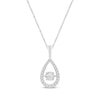 Thumbnail Image 0 of Previously Owned Unstoppable Love Diamond Pear Necklace 1/2 ct tw Round-cut 10K White Gold 19"