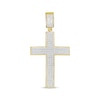 Thumbnail Image 0 of Previously Owned Men's Diamond Cross Pendant 1/2 ct tw Round-cut 10K Yellow Gold