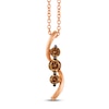 Thumbnail Image 1 of Previously Owned Le Vian Chocolate Diamonds Necklace 1/3 ct tw 14K Strawberry Gold 18&quot;