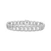 Thumbnail Image 0 of Previously Owned Men's Diamond Curb Link Bracelet 1 ct tw Sterling Silver 8.5"