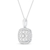 Thumbnail Image 2 of Previously Owned Diamond Necklace 1/2 ct tw Round-Cut 10K White Gold 18&quot;