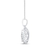 Thumbnail Image 3 of Previously Owned Diamond Necklace 1/2 ct tw Round-Cut 10K White Gold 18&quot;