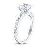 Thumbnail Image 3 of Previously Owned THE LEO Diamond Engagement Ring 1-3/8 ct tw Princess & Round-cut 14K White Gold