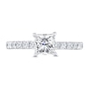 Thumbnail Image 2 of Previously Owned THE LEO Diamond Engagement Ring 1-3/8 ct tw Princess/Round 14K White Gold