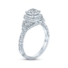 Thumbnail Image 1 of Previously Owned Monique Lhuillier Bliss Diamond Engagement Ring 1-7/8 ct tw Round, Marquise & Pear-Shaped 18K White Gold
