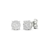 Thumbnail Image 1 of Previously Owned Diamond Halo Stud Earrings 1/2 ct tw Round-Cut 10K White Gold