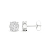 Thumbnail Image 3 of Previously Owned Diamond Halo Stud Earrings 1/2 ct tw Round-Cut 10K White Gold