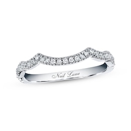 Previously Owned Neil Lane Wedding Band 1/5 ct tw Round-cut Diamonds 14K White Gold - Size 5