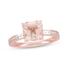 Thumbnail Image 0 of Previously Owned Neil Lane Asscher-Cut Morganite Engagement Ring 3/8 ct tw Diamonds 14K Rose Gold - Size 5.5