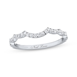 Previously Owned Neil Lane Wedding Band 1/5 ct tw Round-cut Diamonds 14K White Gold - Size 4.5