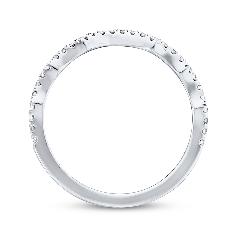 Main Image 3 of Previously Owned Neil Lane Wedding Band 1/5 ct tw Round-cut Diamonds 14K White Gold - Size 4.5