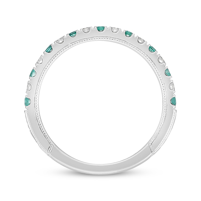 Previously Owned Neil Lane Emerald Anniversary Band 1/5 ct tw Round-cut Diamonds 14K White Gold - Size 5
