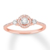 Thumbnail Image 0 of Previously Owned Diamond Promise Ring 1/4 ct tw Round-cut 10K Rose Gold