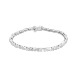 Previously Owned Diamond Fashion Bracelet 1/2 ct tw Round-cut Sterling Silver 7&quot;